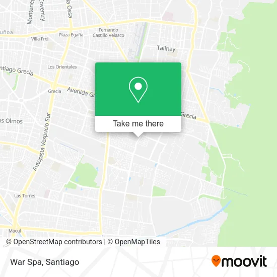 War Spa map