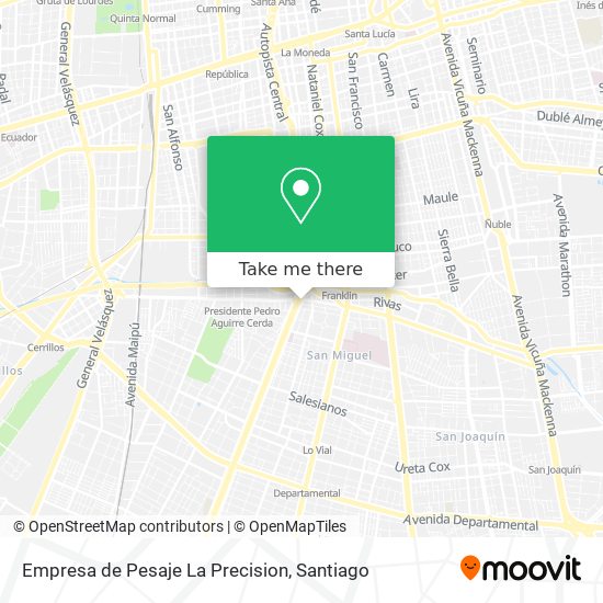 Empresa de Pesaje La Precision map