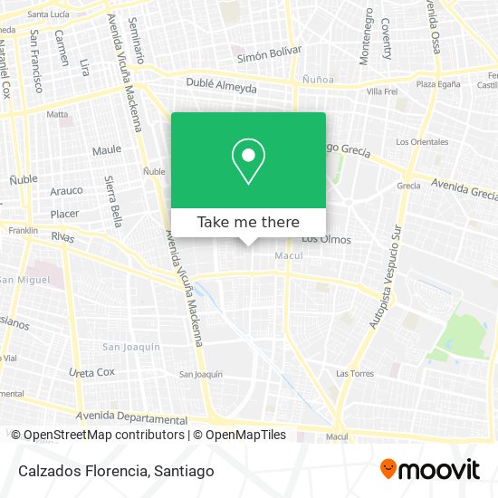 Calzados Florencia map