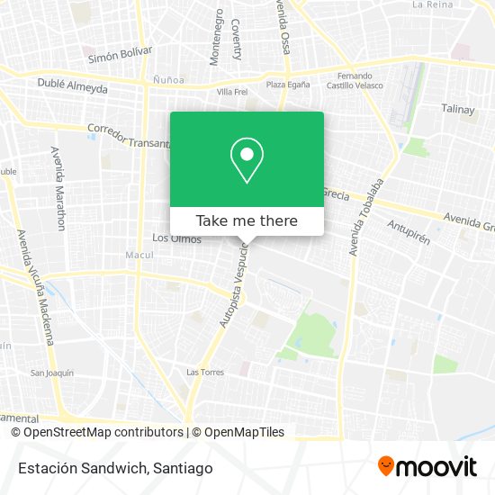 Mapa de Estación Sandwich