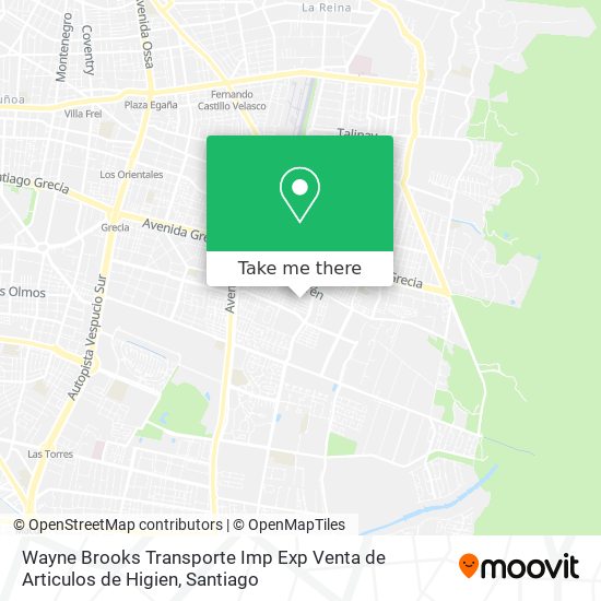 Wayne Brooks Transporte Imp Exp Venta de Articulos de Higien map