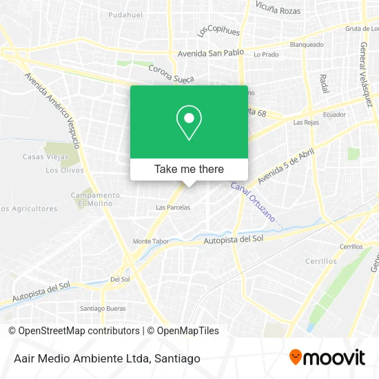 Aair Medio Ambiente Ltda map