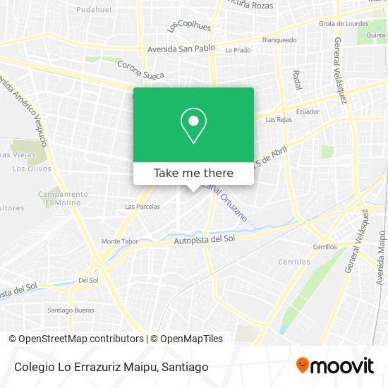 Colegio Lo Errazuriz Maipu map