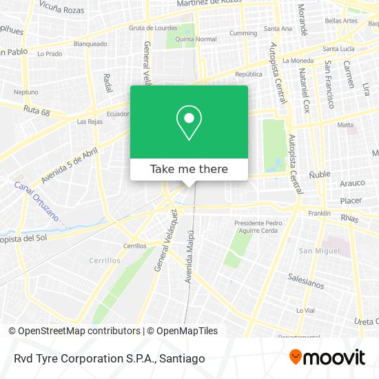 Rvd Tyre Corporation S.P.A. map