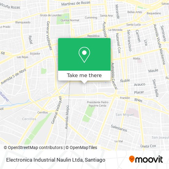 Mapa de Electronica Industrial Naulin Ltda