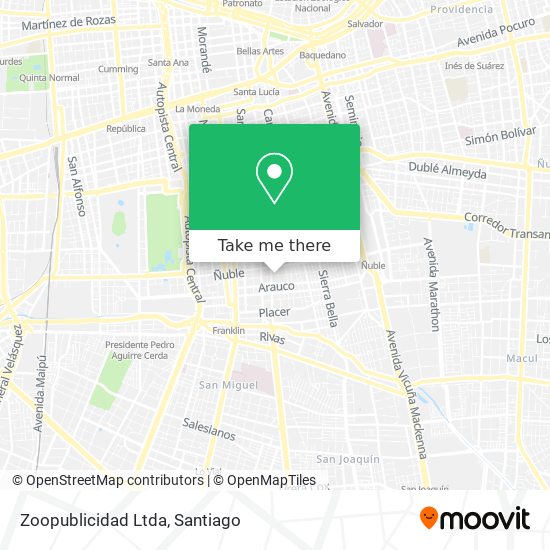 Mapa de Zoopublicidad Ltda