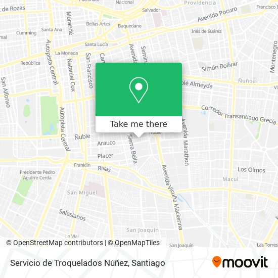 Servicio de Troquelados Núñez map