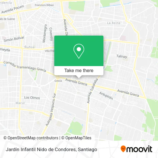 Jardín Infantil Nido de Condores map
