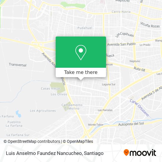 Luis Anselmo Faundez Nancucheo map