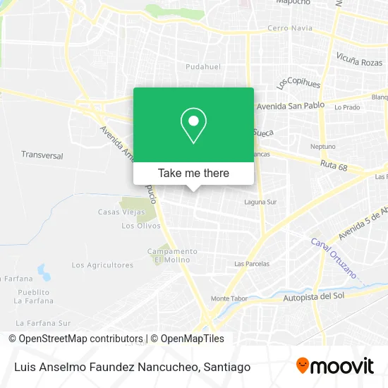 Luis Anselmo Faundez Nancucheo map