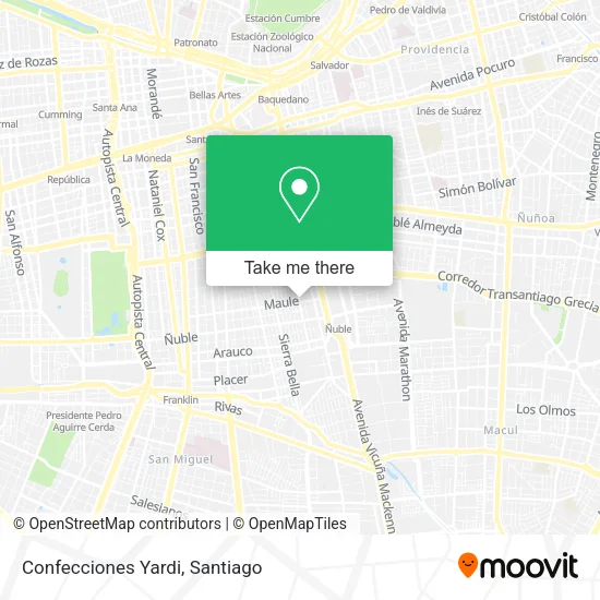 Confecciones Yardi map