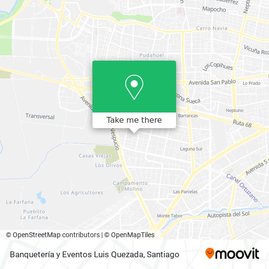 Mapa de Banquetería y Eventos Luis Quezada