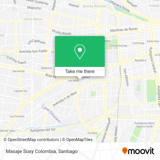 Masaje Susy Colombia map