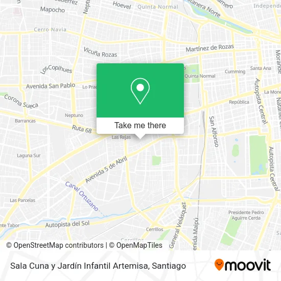Sala Cuna y Jardín Infantil Artemisa map
