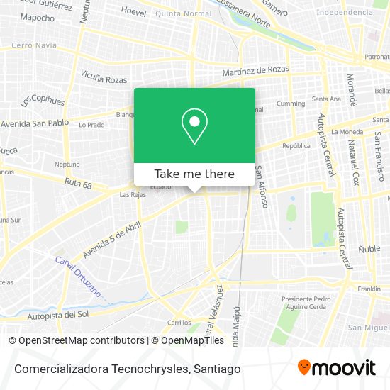 Comercializadora Tecnochrysles map