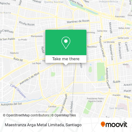 Maestranza Arga Metal Limitada map