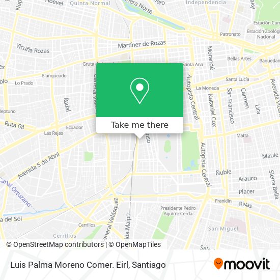Luis Palma Moreno Comer. Eirl map