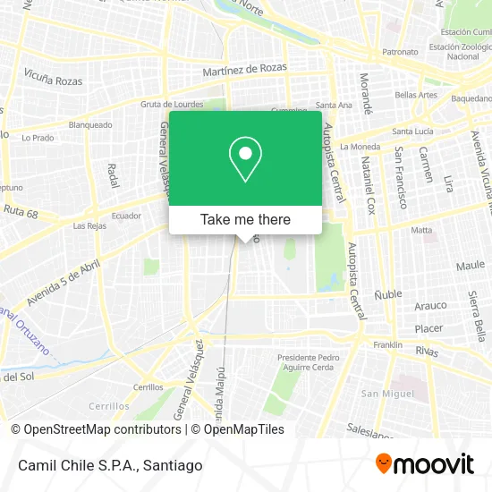 Mapa de Camil Chile S.P.A.