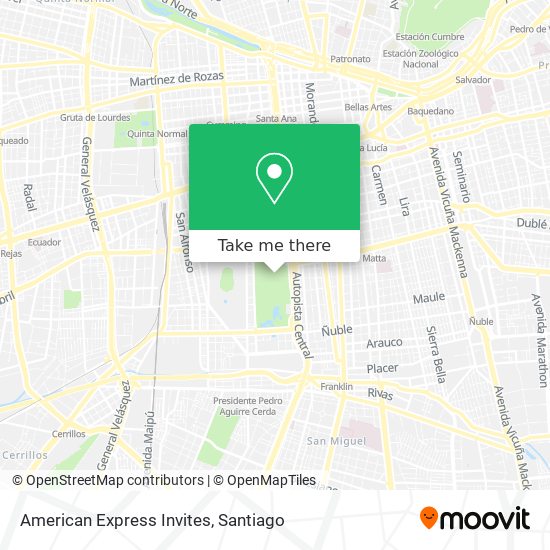 American Express Invites map