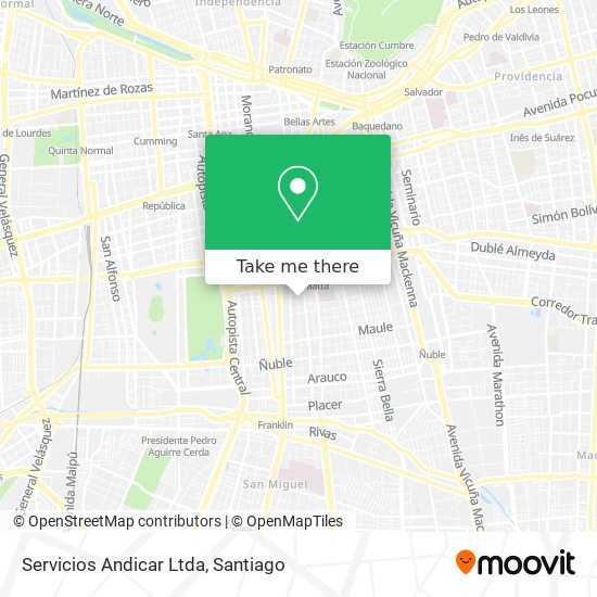 Servicios Andicar Ltda map