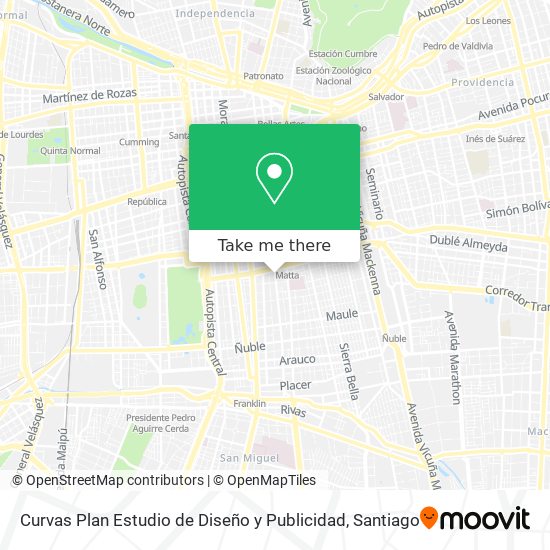 Curvas Plan Estudio de Diseño y Publicidad map