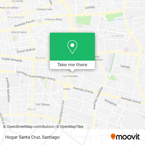 Hogar Santa Cruz map