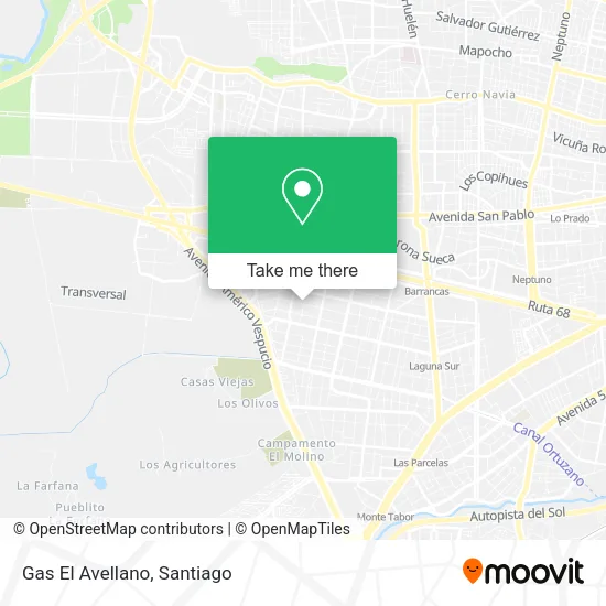 Gas El Avellano map