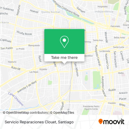 Servicio Reparaciones Clouet map