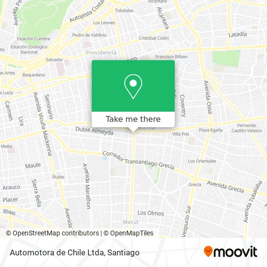 Automotora de Chile Ltda map