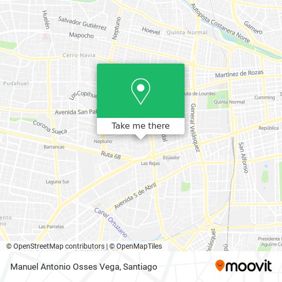 Manuel Antonio Osses Vega map