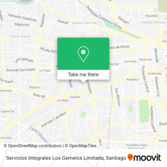 Servicios Integrales Los Gemelos Limitada map