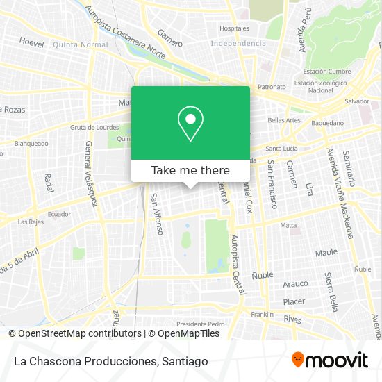 La Chascona Producciones map