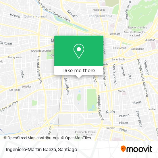Ingeniero-Martín Baeza map