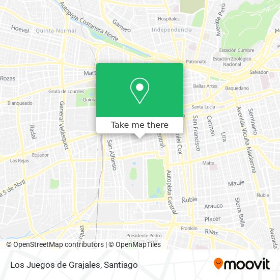 Los Juegos de Grajales map