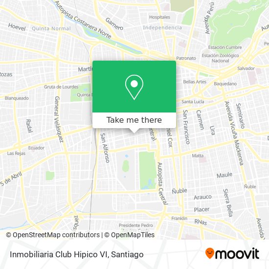 Mapa de Inmobiliaria Club Hipico VI