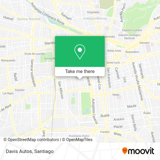 Davis Autos map