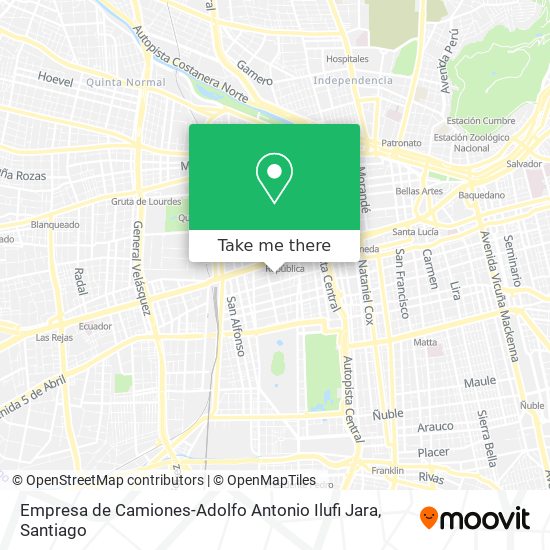 Empresa de Camiones-Adolfo Antonio Ilufi Jara map