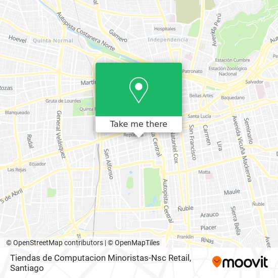 Tiendas de Computacion Minoristas-Nsc Retail map