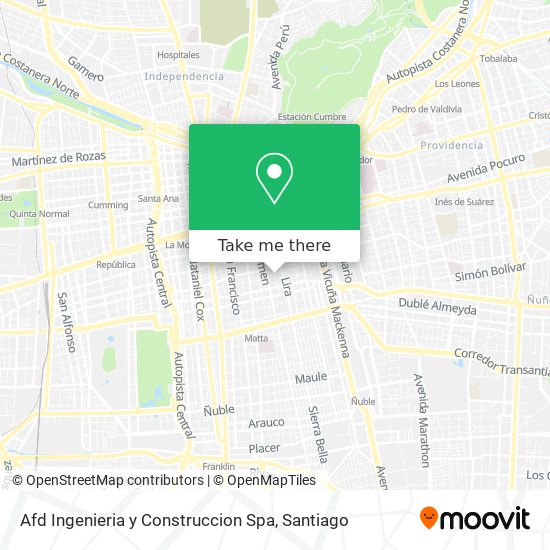 Afd Ingenieria y Construccion Spa map
