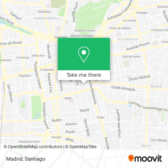 Madrid map