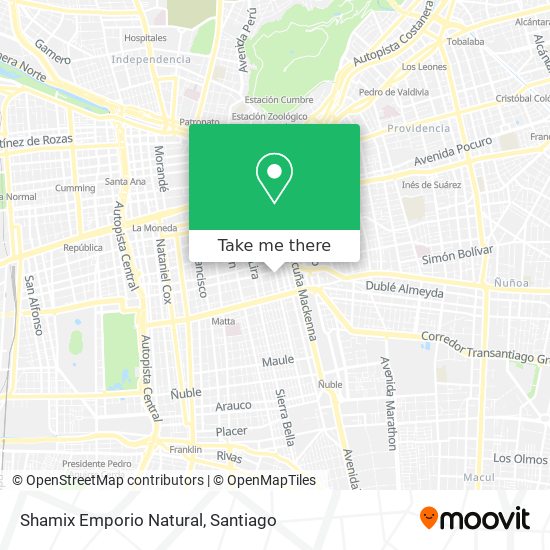 Shamix Emporio Natural map