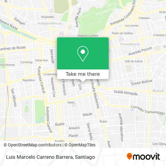 Luis Marcelo Carreno Barrera map