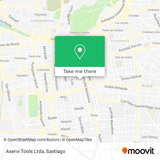 Mapa de Aservi Tools Ltda