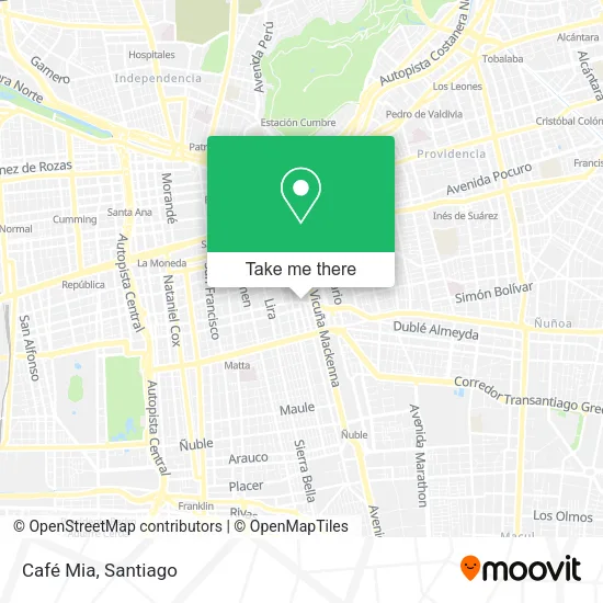 Café Mia map