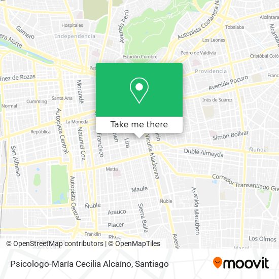 Psicologo-María Cecilia Alcaíno map