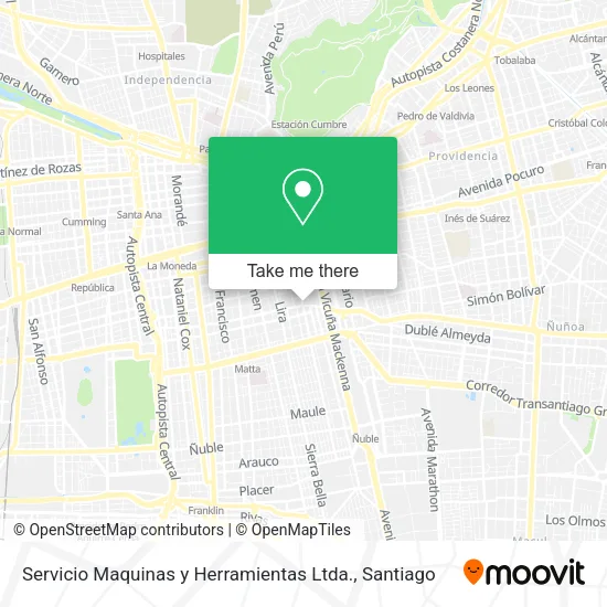 Servicio Maquinas y Herramientas Ltda. map