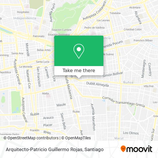 Arquitecto-Patricio Guillermo Rojas map