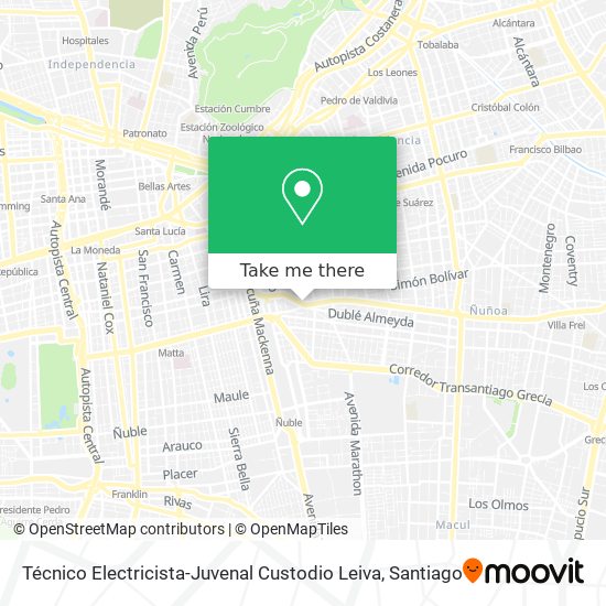 Mapa de Técnico Electricista-Juvenal Custodio Leiva