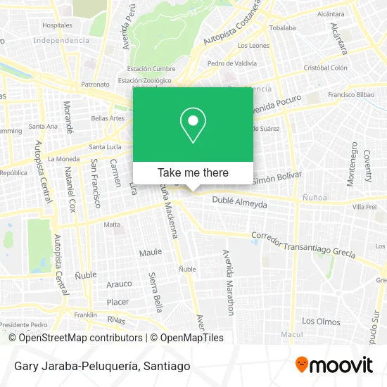 Gary Jaraba-Peluquería map