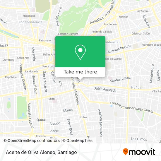 Aceite de Oliva Alonso map